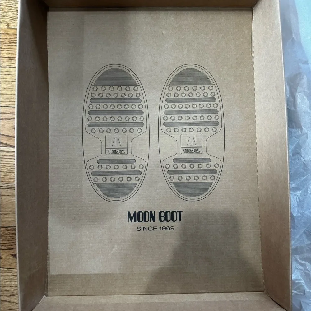 Women’s Moon Boots Glacier Grey Pink Tie Dye NWT Size 6 (3.5-6) Brand New
